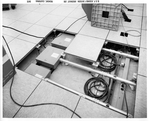 Control Panels Under the Floor Inside a Fremont GMC Plant Building