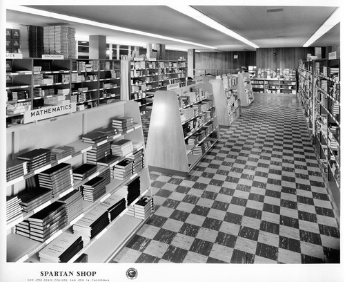 View of the San Jose State College Spartan Shop's Textbook Department