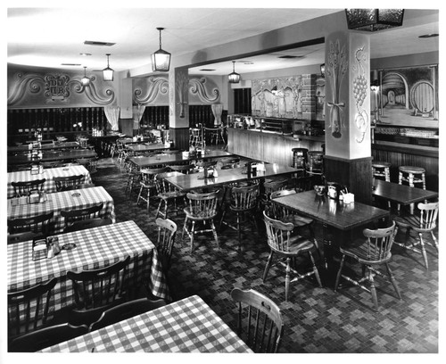 Interior of the San Jose Garden City Hofbrau Restaurant