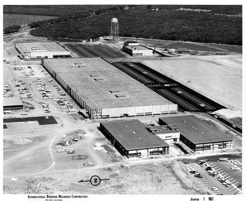 Aerial View of IBM San Jose Building 25 During Construction