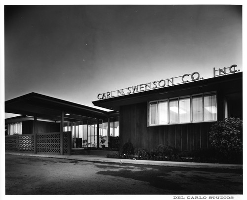 Exterior of the Carl N. Swenson Co., Inc. Building Contractors Offices