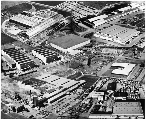 Aerial Views Composite Collage of San Jose and Santa Clara Industrial Buildings