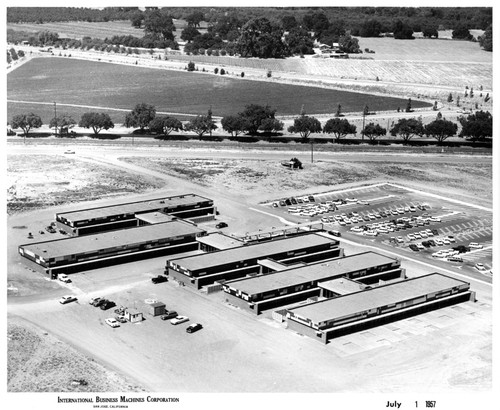 Aerial View of IBM San Jose Building 25 During Construction