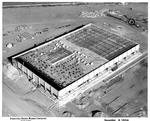 Aerial View of IBM San Jose Building 25 During Construction