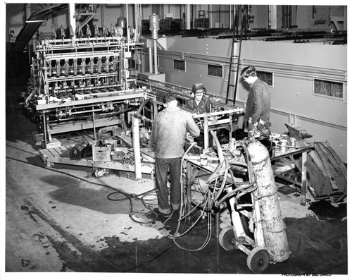 Men Engaged in Machine Shop Work at the San Jose Falstaff Brewing Corp