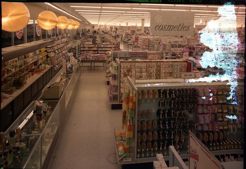 Interior View of the San Jose West Side K-Mart Cosmetics Department