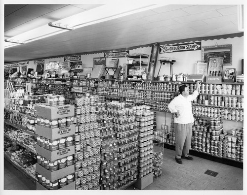 Interior View of the Pink Elephant Market with Unidentified Male