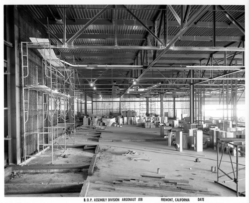 Interior View of a Fremont GMC Building Under Construction