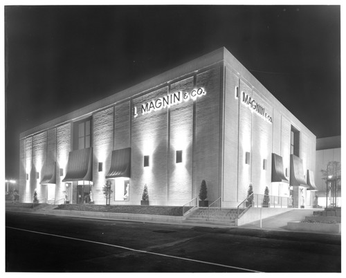 View of the I. Magnin & Co. Department Store by Night