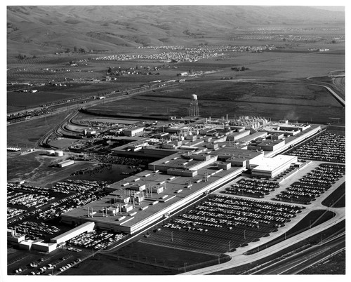 Aerial View of the General Motors Corporation Assembly Plant in Fremont