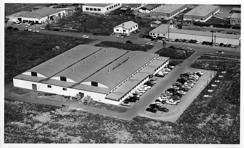 Aerial View of the Keystone Coffee Company in San Jose, California