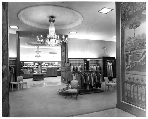 Women's Clothing Department Inside the I. Magnin & Co. Department Store