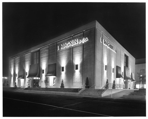 View of the I. Magnin & Co. Department Store by Night