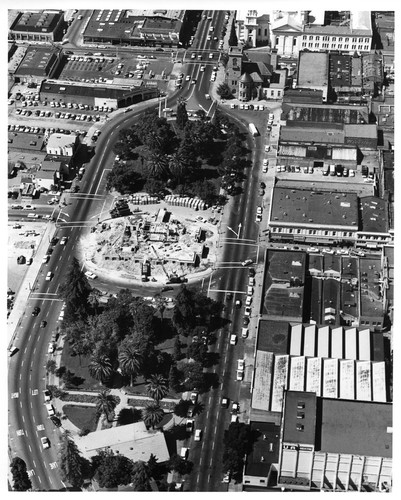 Aerial View of the Demolished Old San Jose City Hall Building