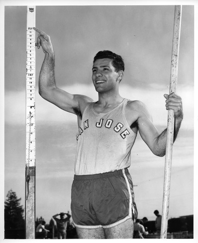 Portrait of Male San Jose State College High Jumper