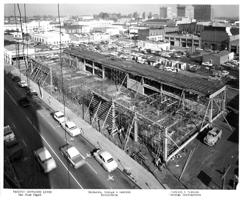 San Jose Greyhound Lines Bus Depot Building Under Construction