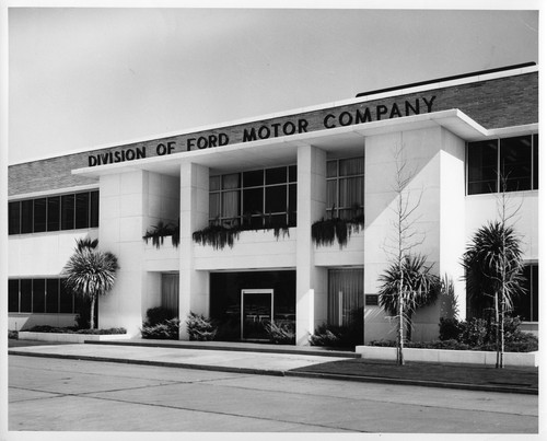 View of the Front Entrance of the San Jose Ford Motor Company Building