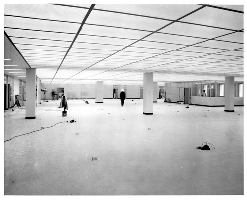 Interior View of a Nearly Completed Fremont GMC Assembly Plant Building