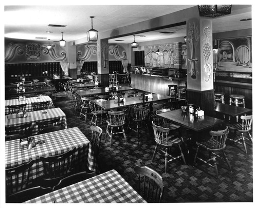 Interior of the San Jose Garden City Hofbrau Restaurant