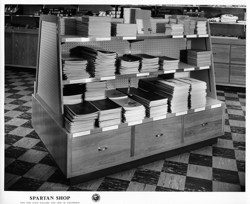 Notebooks on Display at the San Jose State College Spartan Shop