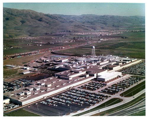 Aerial View of the General Motors Corporation Assembly Plant in Fremont