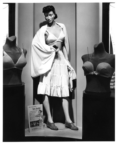 Hart's Department Store Mannequin Modeling Women's Undergarments