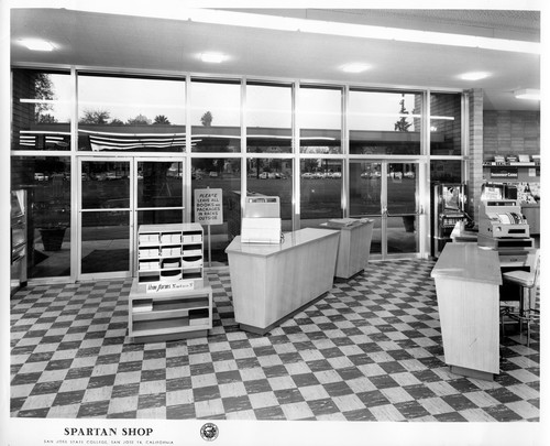 View of the San Jose State College Spartan Shop Entry Area