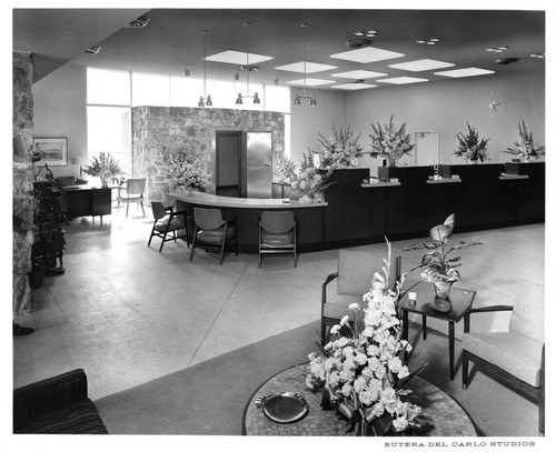 Interior of the First Federal Savings and Loan Associations of San Jose Bank