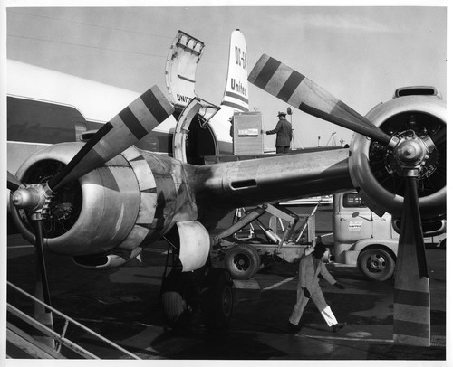 IBM Data Processing Equipment Being Forklifted Onto a Transport Plane