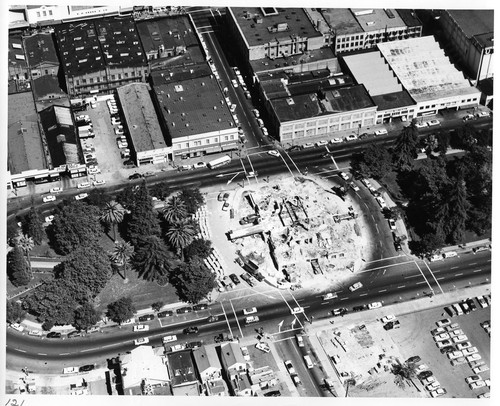 Aerial View of the Demolished Old San Jose City Hall Building