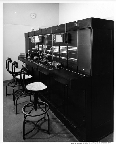 Telephone Switchboard System of the San Jose City Hall in the 1960s