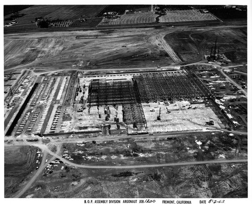 Aerial View of the Fremont GMC Assembly Plant Under Construction