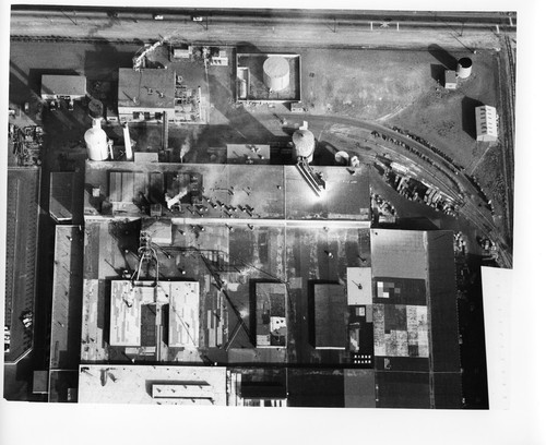 Aerial View of the Fiberglas Company, Shown in the Image's Lower Left