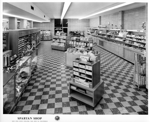 View of the Interior of the San Jose State College Spartan Shop