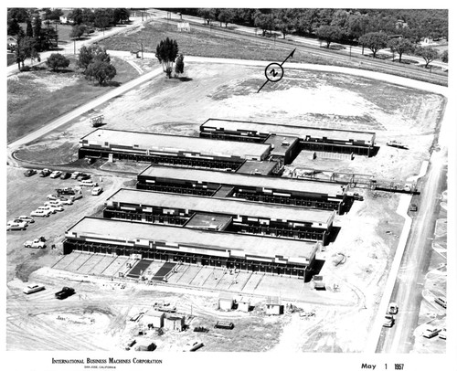 Aerial View of IBM San Jose Building 25 During Construction