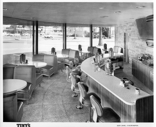 Corner and Counter Seating at Tiny's Drive-In in San Jose