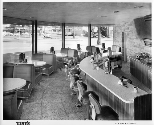 Corner and Counter Seating at Tiny's Drive-In in San Jose