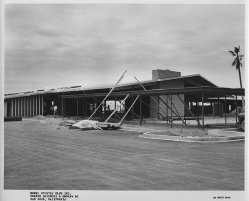 Exterior of the San Jose Mobil Country Club During Construction