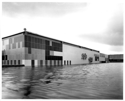 IBM San Jose Reflective Pond Bordering on Mosaic Wall