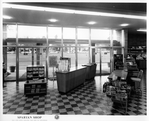 View of the San Jose State College Spartan Shop Entry Area