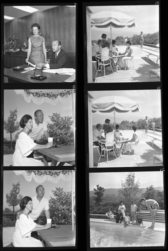 Set of Images Showing Raymond Triplett at Work and With Family