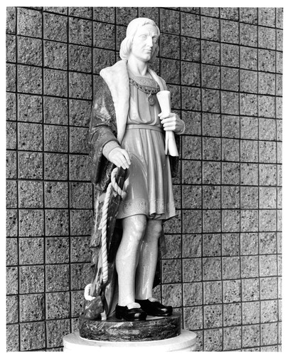 Statue of Christopher Columbus Inside the 1958-2005 San Jose City Hall Building