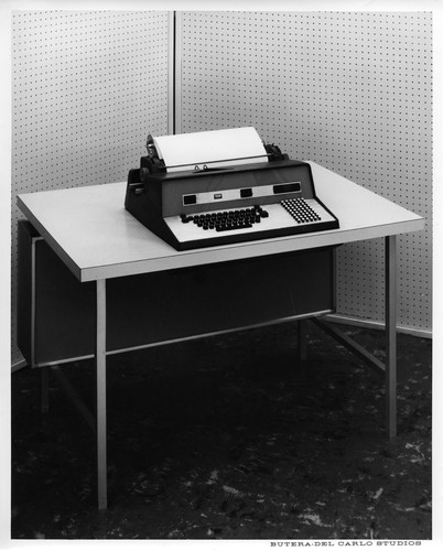 Image Showing an IBM Electric Data Entry Machine on a Desk