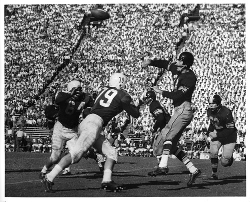 Image of a San Jose State College Football Game in Progress