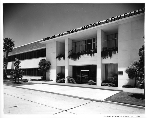 View of the Front Entrance of the San Jose Ford Motor Company Building