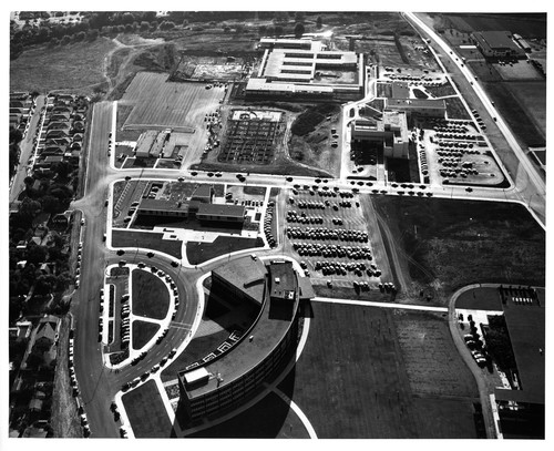 Aerial Close-up View of the San Jose, California City Hall and Adjacent Building