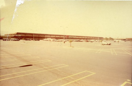 View of a San Jose, California K-Mart Building and Parking Lot