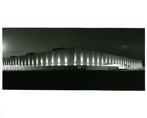 View of the Sunnyvale Lockheed Building by Night