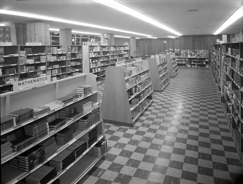 View of the San Jose State College Spartan Shop's Textbook Department