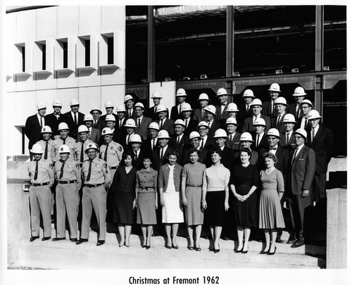 Christmas 1962 Group Portrait of Employees of the Fremont General Motors Plant